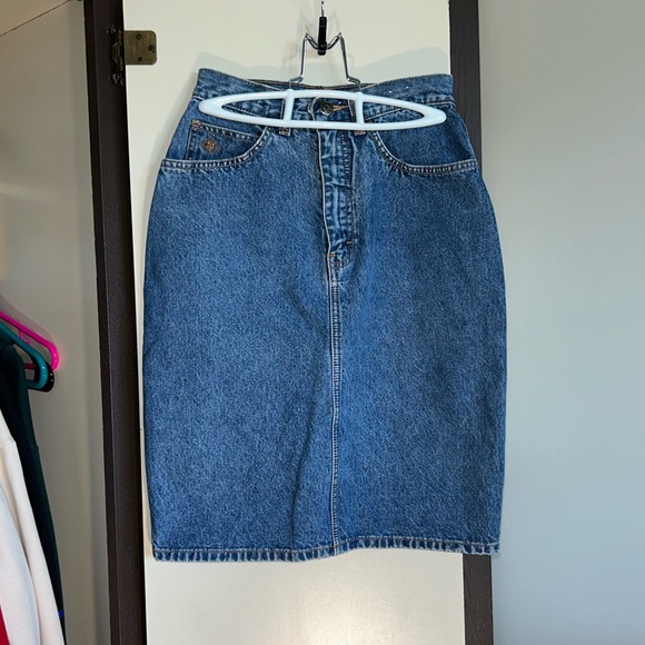 Vintage Jean Skirt - Picture 1 of 2